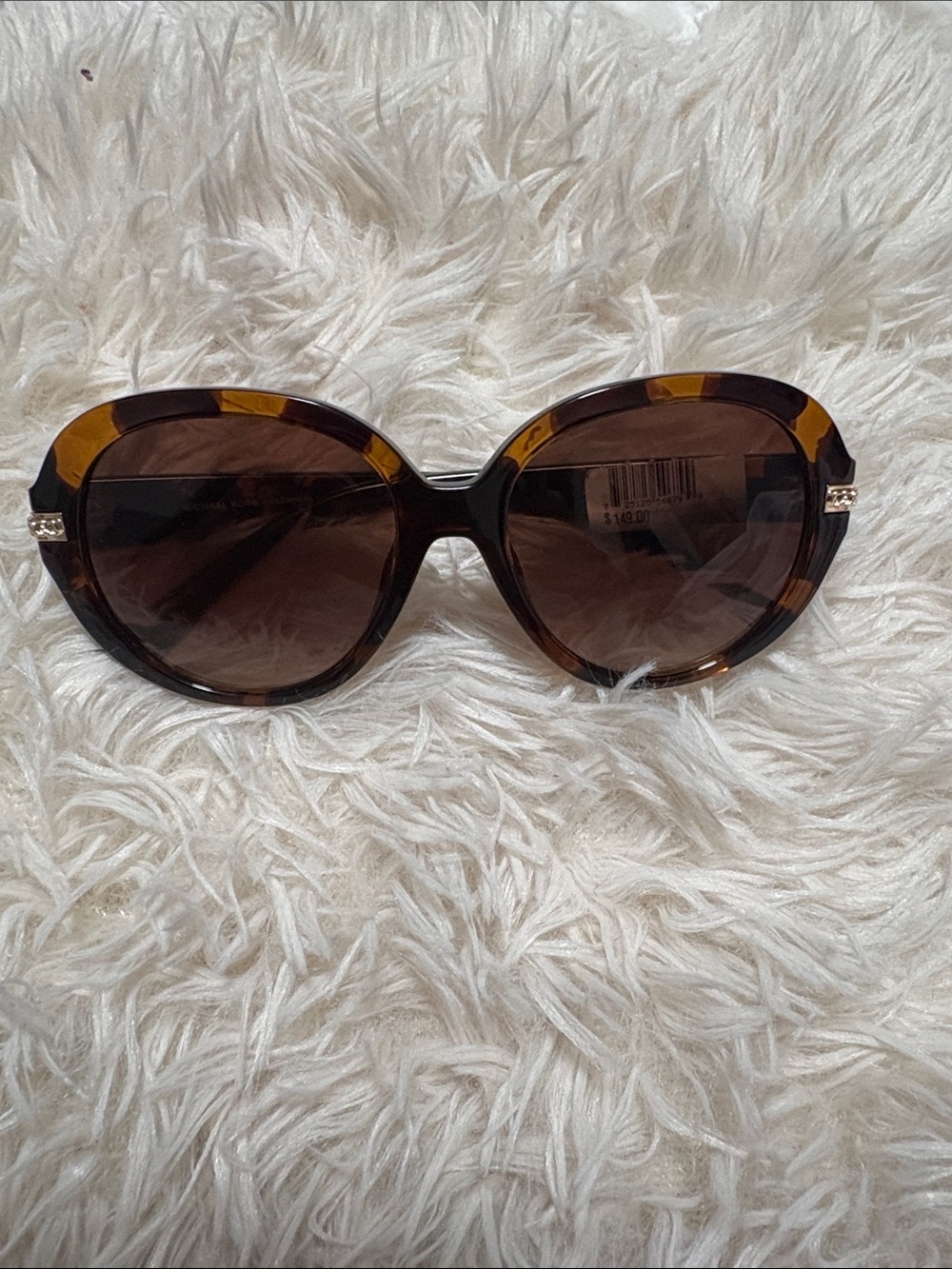 Michael Kors Tortoiseshell Sunglasses with Brown Lenses